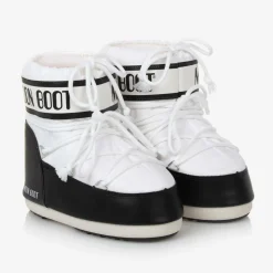White Icon Low Nylon Snow Boots