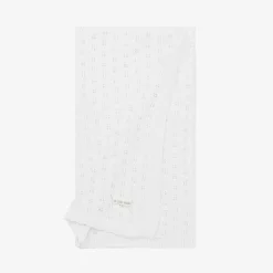 White Knitted Baby Blanket (108cm)
