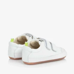 White Leather Baby Trainers