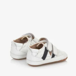 White Leather First Walker Trainers