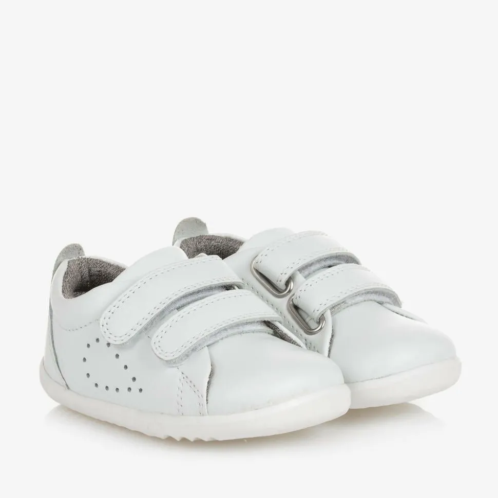 White Leather First-Walker Baby Trainers