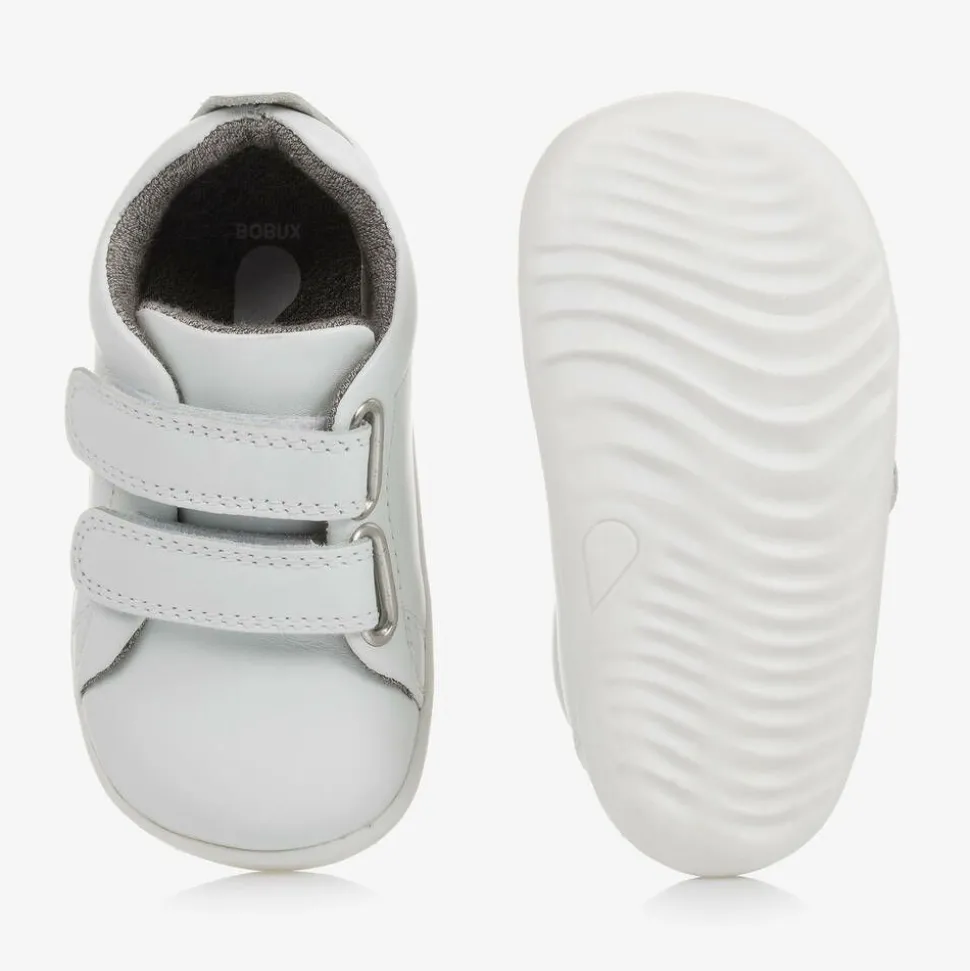 White Leather First-Walker Baby Trainers