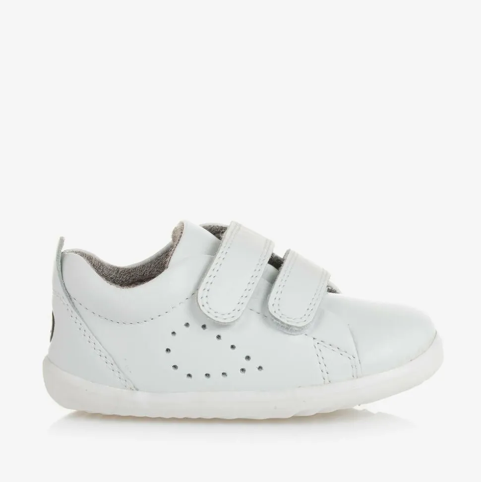 White Leather First-Walker Baby Trainers