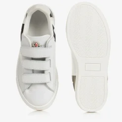 White Leather Logo Trainers