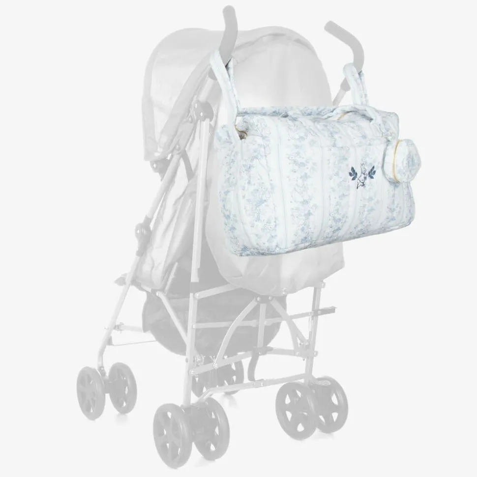 White Linen & Cotton Changing Bag (42cm)