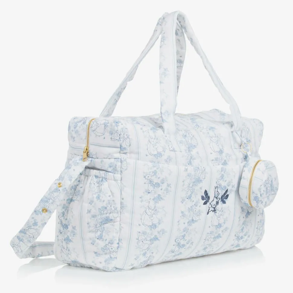White Linen & Cotton Changing Bag (42cm)