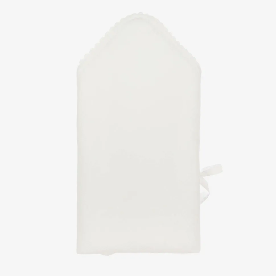 White Organic Cotton Basket Weave Nest