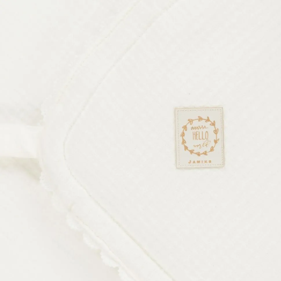 White Organic Cotton Basket Weave Nest