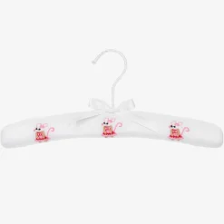 White Padded Mouse Clothes Hanger (32cm)