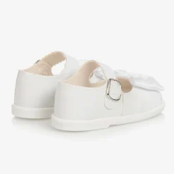 White Patent Bar Shoes