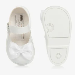 White Patent Bar Shoes