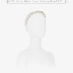 White Pearl & Crystal Hairband