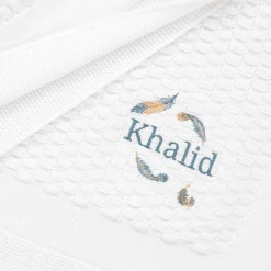 White Personalised Cotton Blanket (88cm)