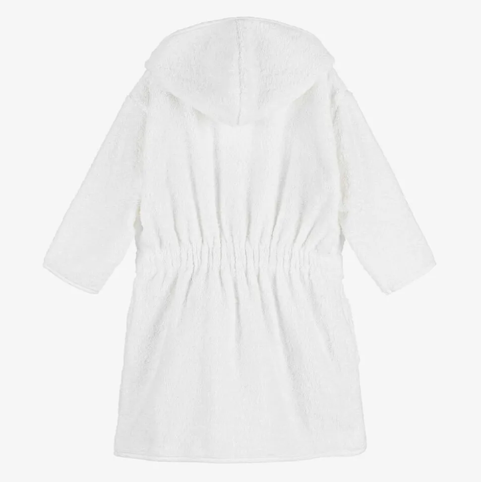 White Personalised Feather Bathrobe