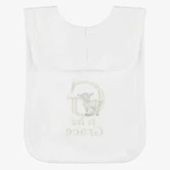 White Personalised 'G' Initial Bib