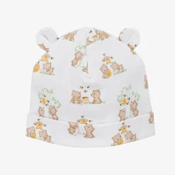 White Pima Cotton Honey Bear Cubs Hat