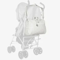 White Quilted Changing Bag (36cm)