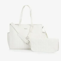 White Quilted Changing Bag (39cm)