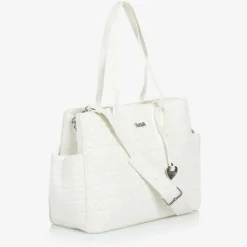 White Quilted Changing Bag (39cm)