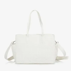 White Quilted Changing Bag (39cm)