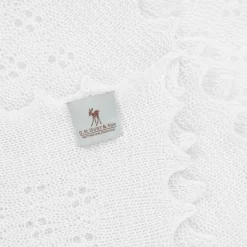 White Shawl & Bib Baby Gift Set