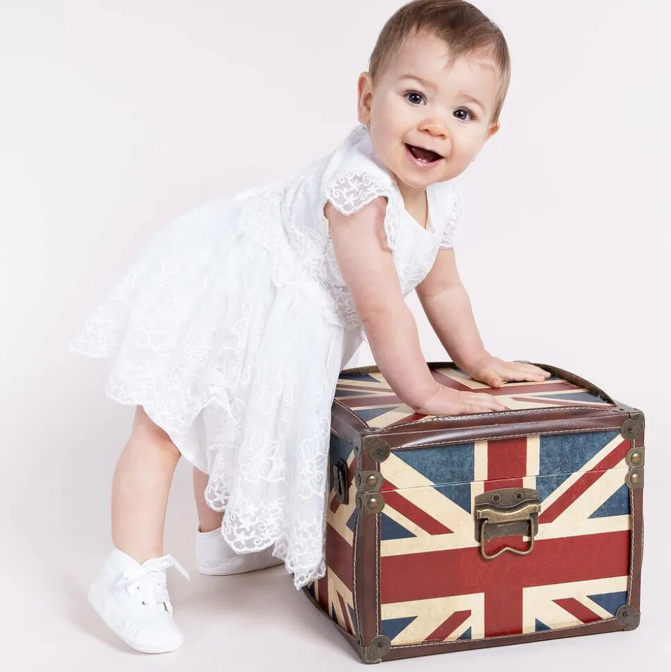 White Silk Pre-Walker Shoes