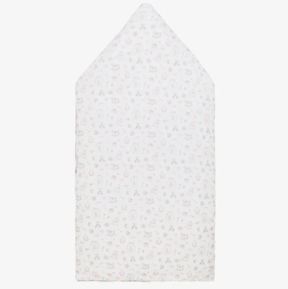 White Supima Cotton Delicate Pink Nest (80cm)