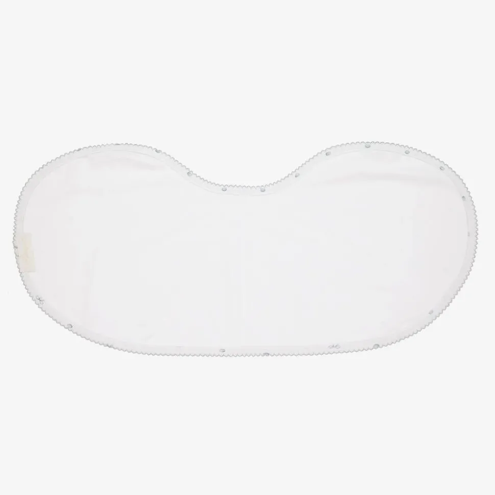 White Supima Cotton Silver Moon Muslin (60cm)