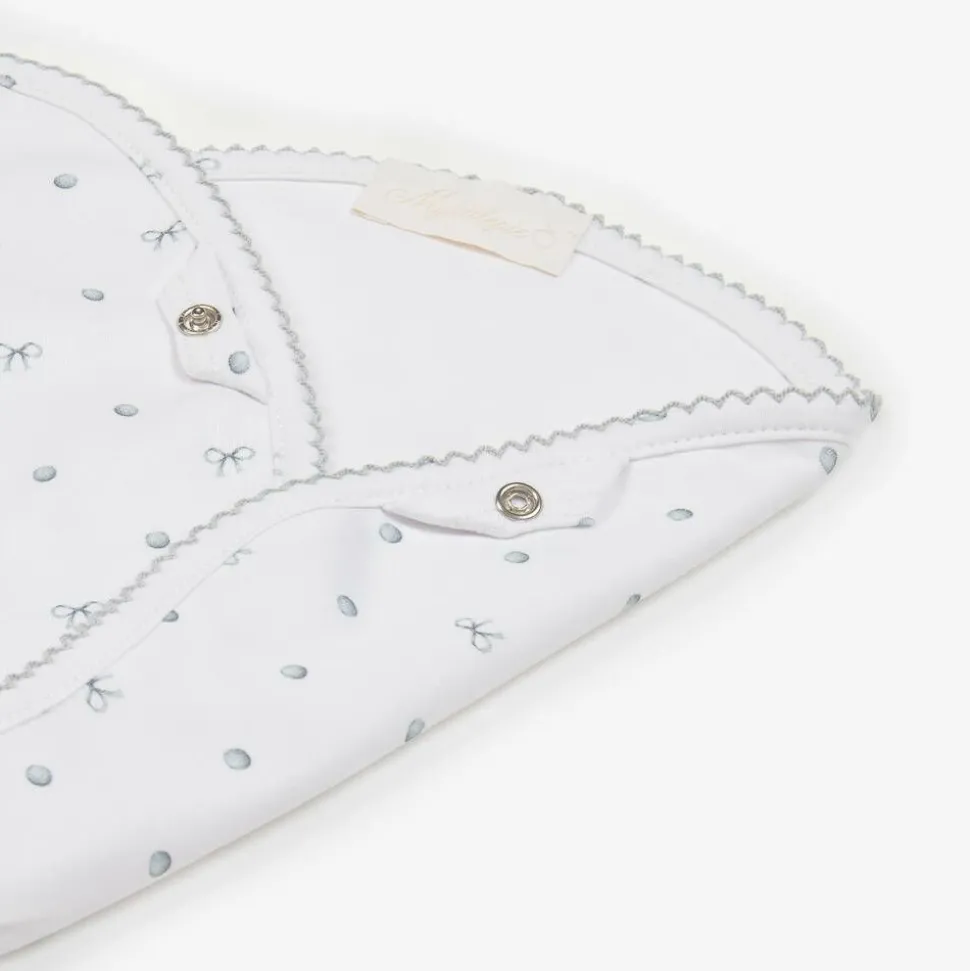 White Supima Cotton Silver Moon Muslin (60cm)