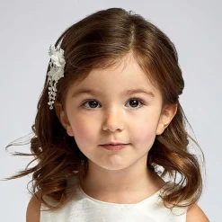 White Swarovski Hairclip (6cm)