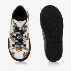 White Teddy Bear Logo Trainers