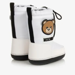White Teddy Bear Snow Boots