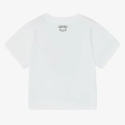 White Varsity Tiger Organic Cotton T-Shirt