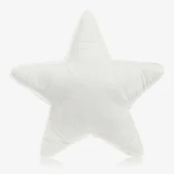 White Velvet Star Decorative Pillow (57cm)