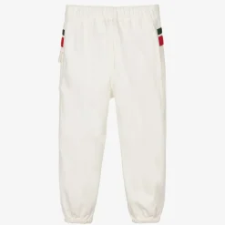 White Web Stripe Denim Jeans