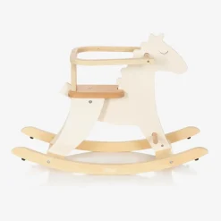 White Wooden Rocking Horse (77cm)