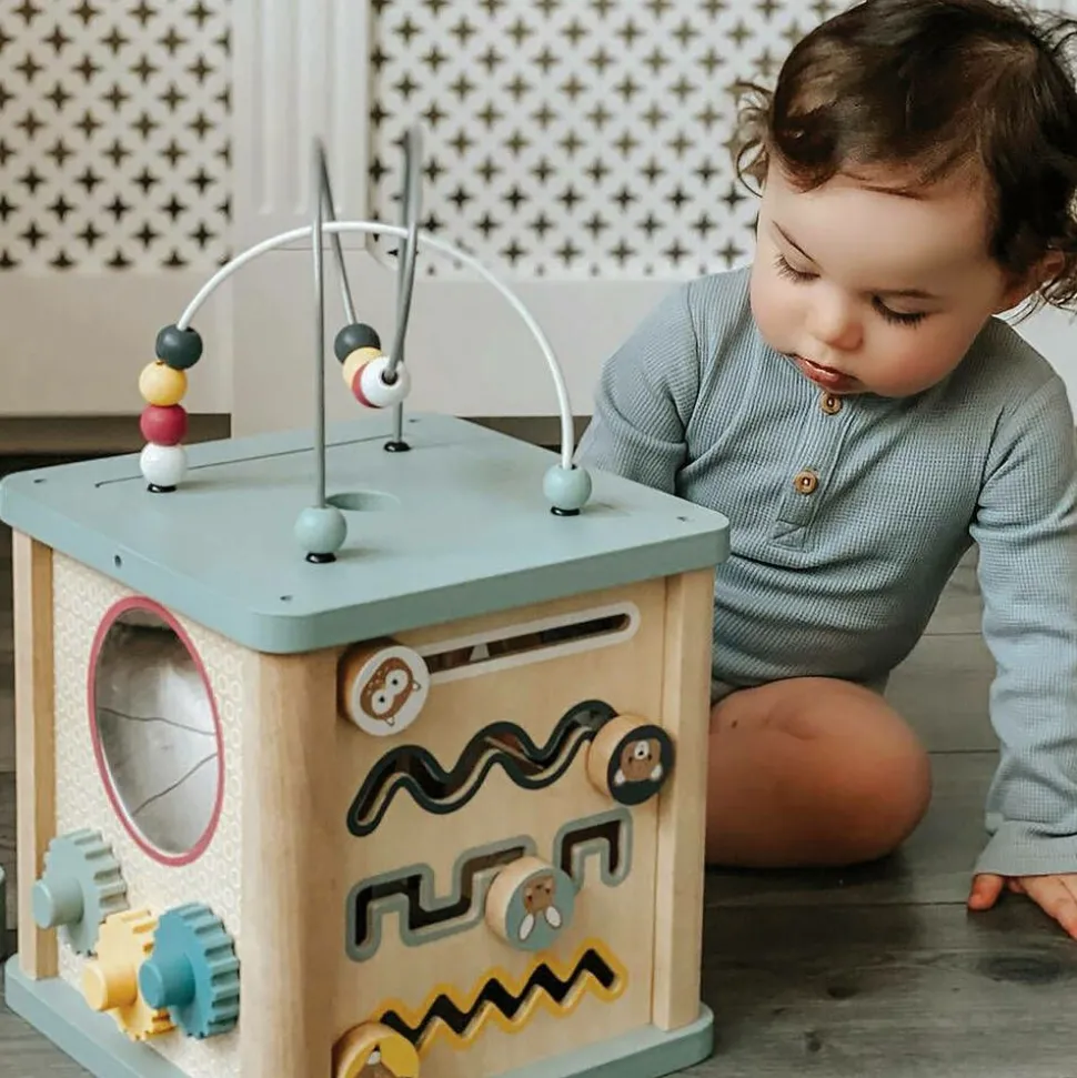 Wooden Activity Cube (23cm)