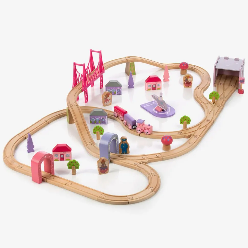 Wooden Fairy Town Train Set (114cm)