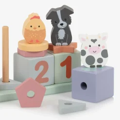 Wooden Farmyard Animal Counting Game (25cm)