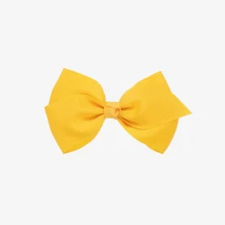 Yellow Bow Hair Clip (10cm)