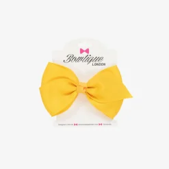 Yellow Bow Hair Clip (10cm)