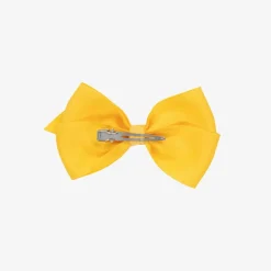Yellow Bow Hair Clip (10cm)
