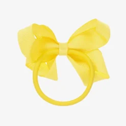Yellow Bow Hair Elastic (7cm)