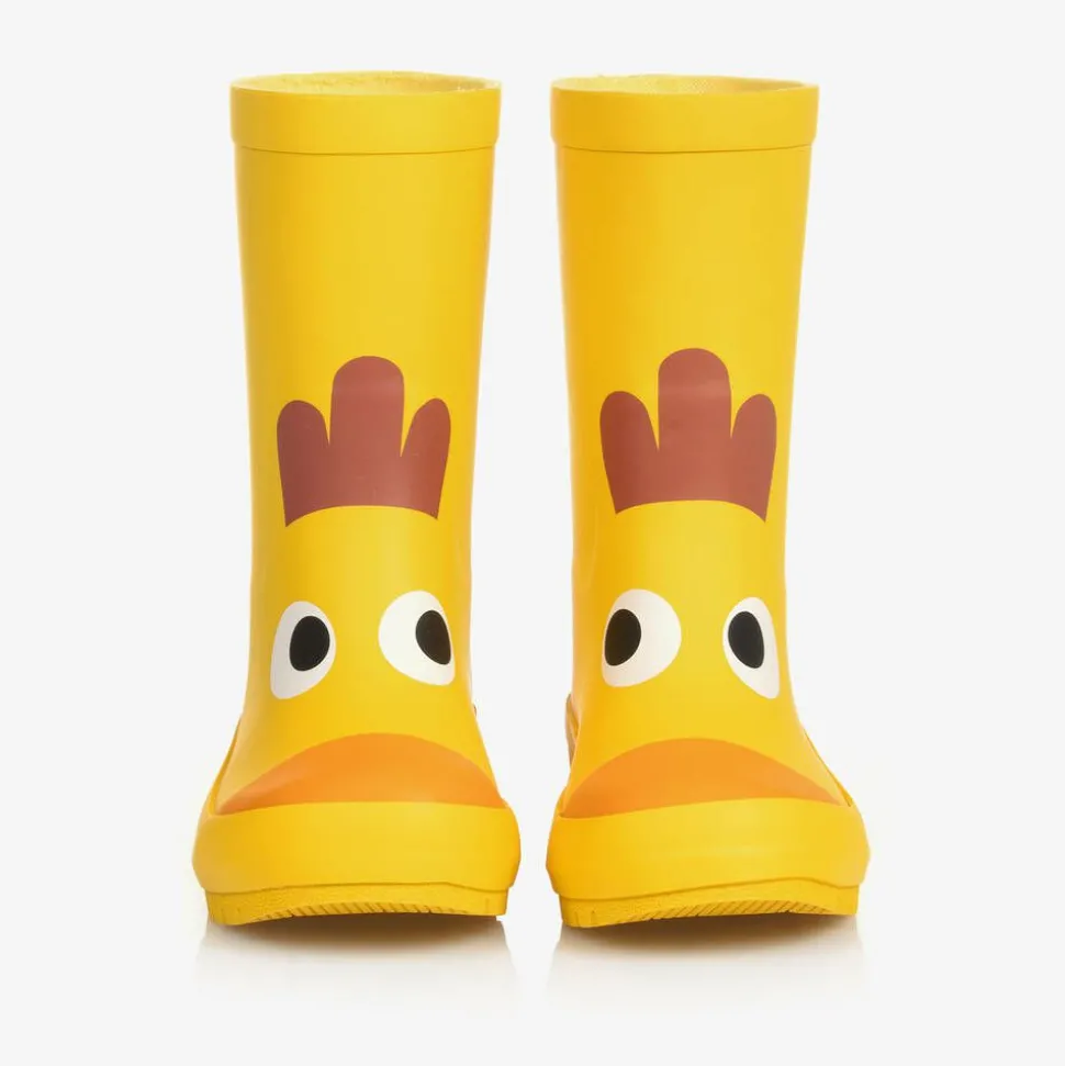 Yellow Chicken Rain Boots