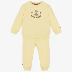 Yellow Cotton Baby Tracksuit