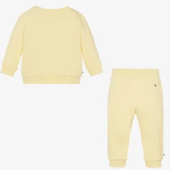 Yellow Cotton Baby Tracksuit