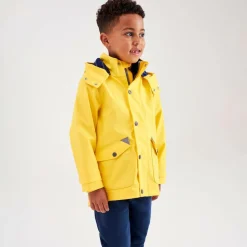 Yellow Hooded Waterproof Raincoat