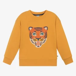 Yellow Organic Cotton Tiger Sweatshirt