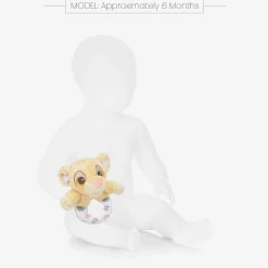 Yellow Plush Simba Ring Rattle Toy (11cm)