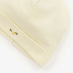 Yellow Striped Pima Cotton Bee Hive Baby Hat